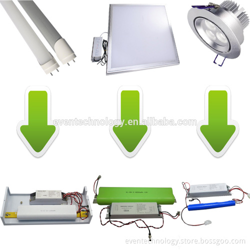 220V LED Bulb Emergency LED Kit 3 Hours Emergency Duration With 12V Batteries Pack
